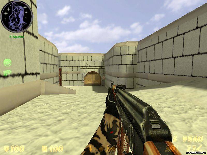 Текстура карты  de_dust2 для CS 1.6  Easy spot