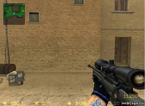 AWP с лазерным прицелом для CSS