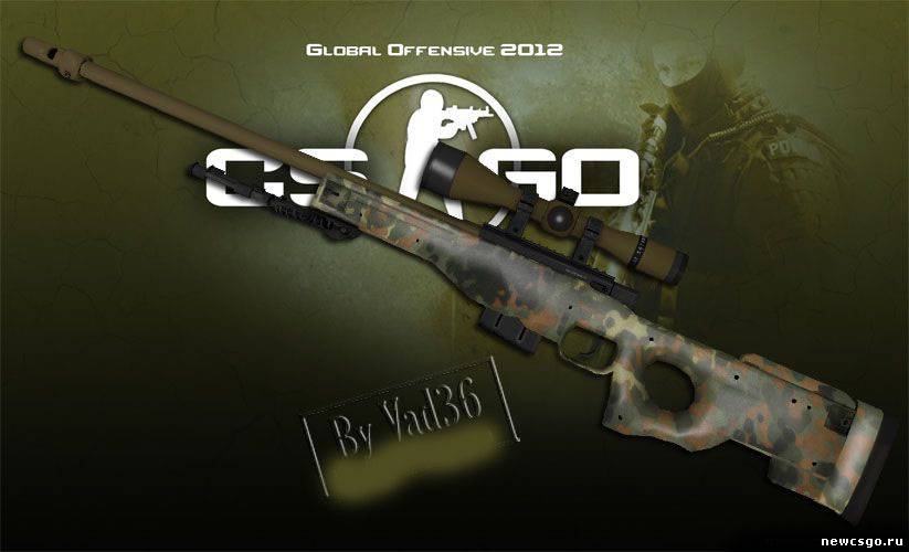 Модель AWP из CS:GO (новый камуфляж) для CSS